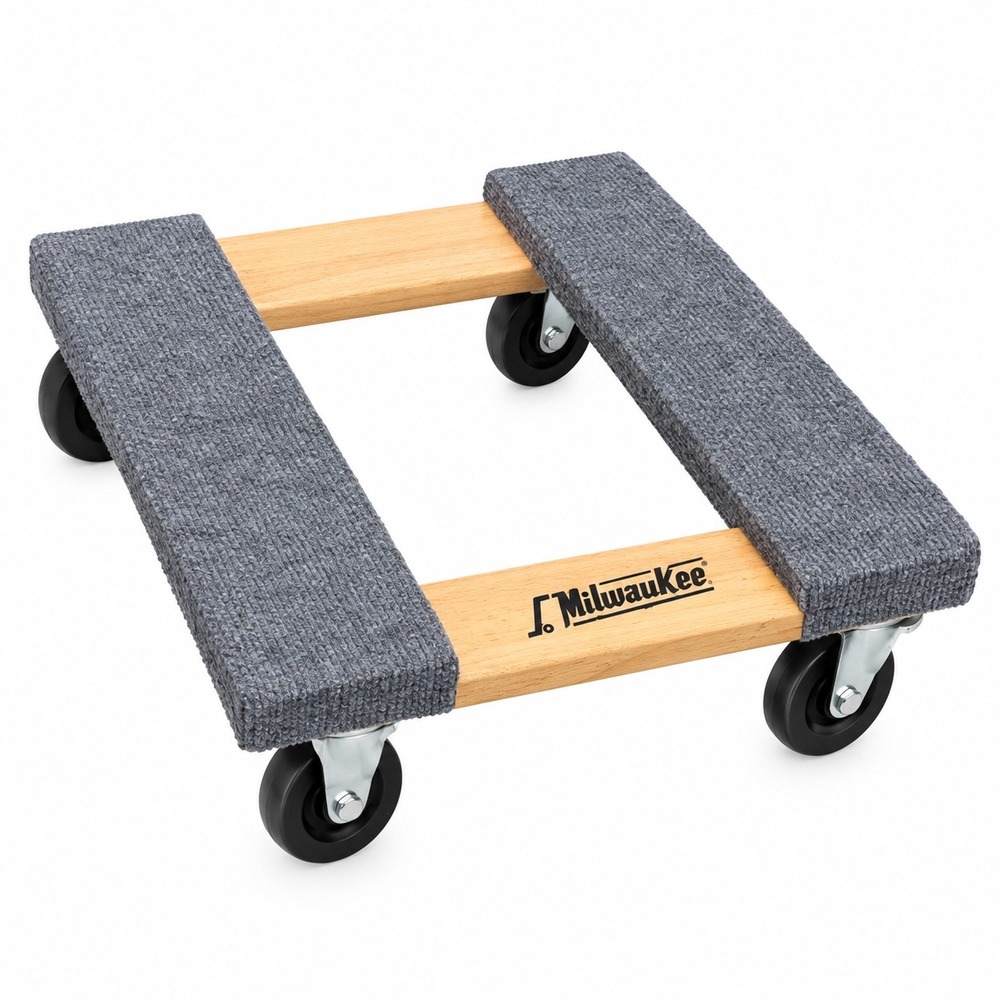 800lb Capacity Milwaukee Furniture Dolly Unisex 15x15 Wood New DC33815